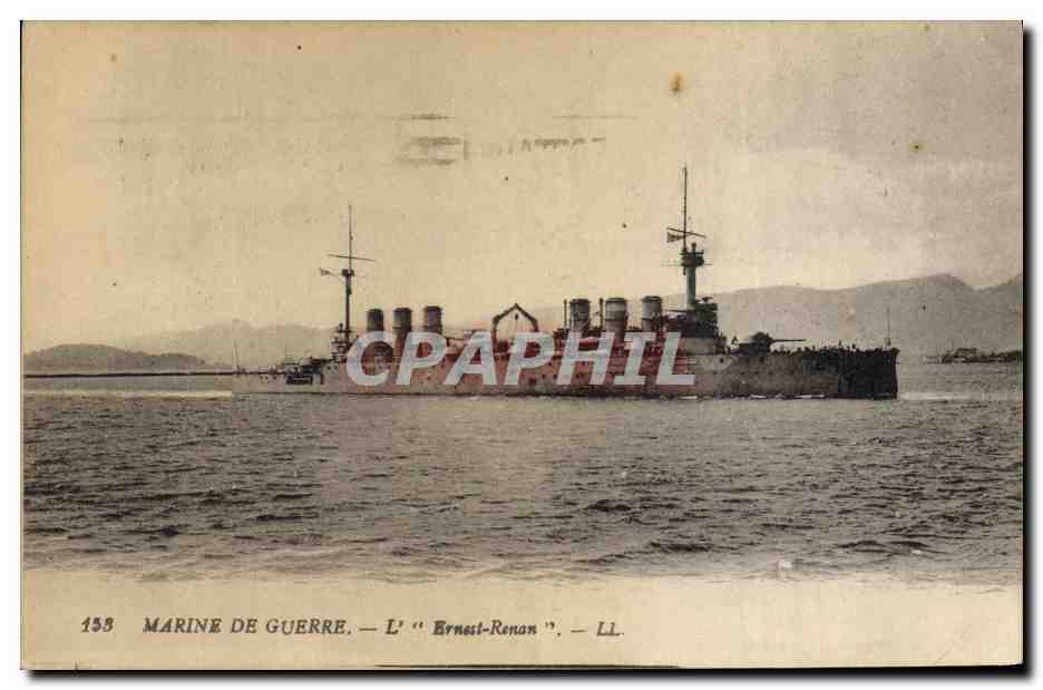 CPA Bateau de guerre L'Ernest Renan 