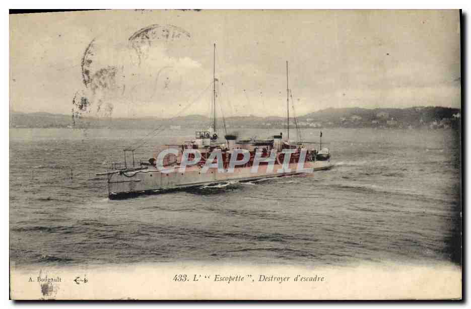 L'« Escopette », Schip van een divisie — A. Bodgault, n° 433