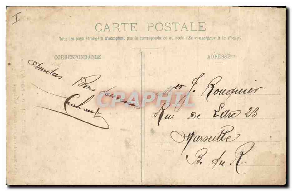 CPA Palais de justice Montbeliard — Verso