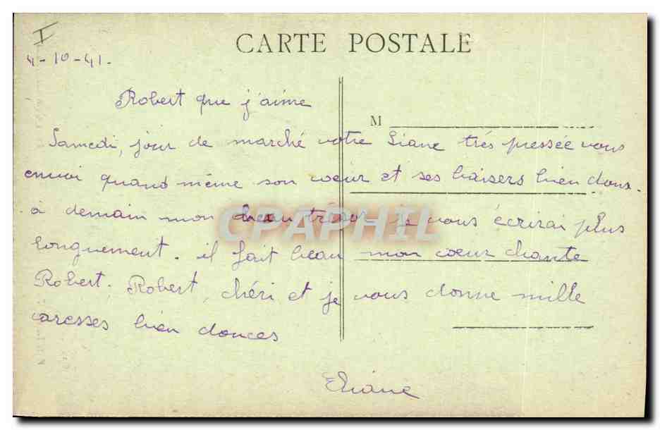 CPA Palais de justice Montbeliard — Verso