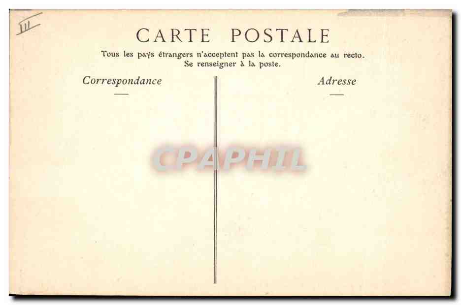CPA Palais de justice Le Mans Tramway — Verso