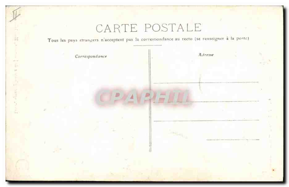CPA Palais de justice Montbrison  — Verso