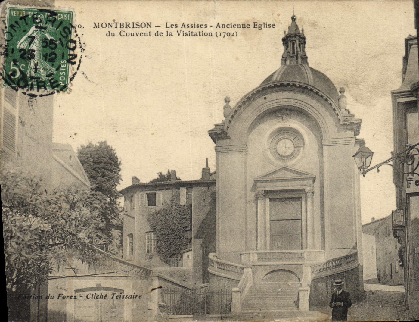 CPA Palais de justice Montbrison Les Assises Ancienne eglise du Couvent de la Visitation