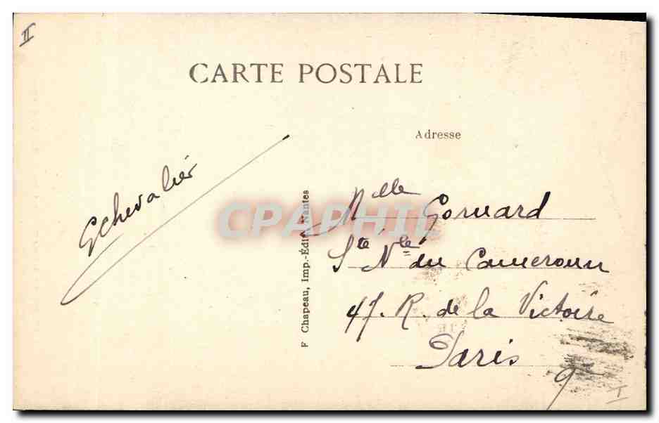 CPA Nantes Peristyle du Palais de justice  — Verso