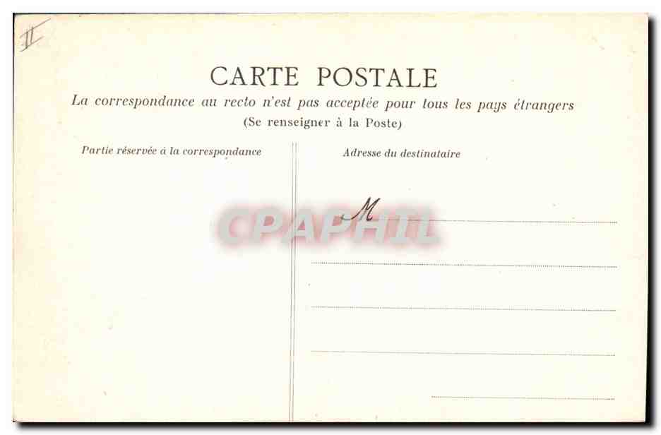 CPA Palais de justice Nimes — Verso