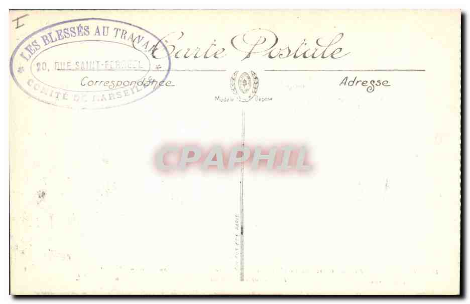CPA Militaria Arras Le quartier de la Gare — Rückseite