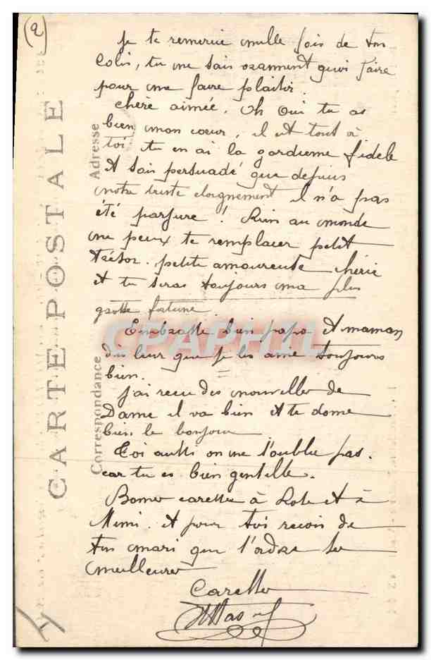 Château de Vermellis — détruit pendant la Grande Guerre — Phot. Express, Imp. Bandinlère, N° 434 — Verso
