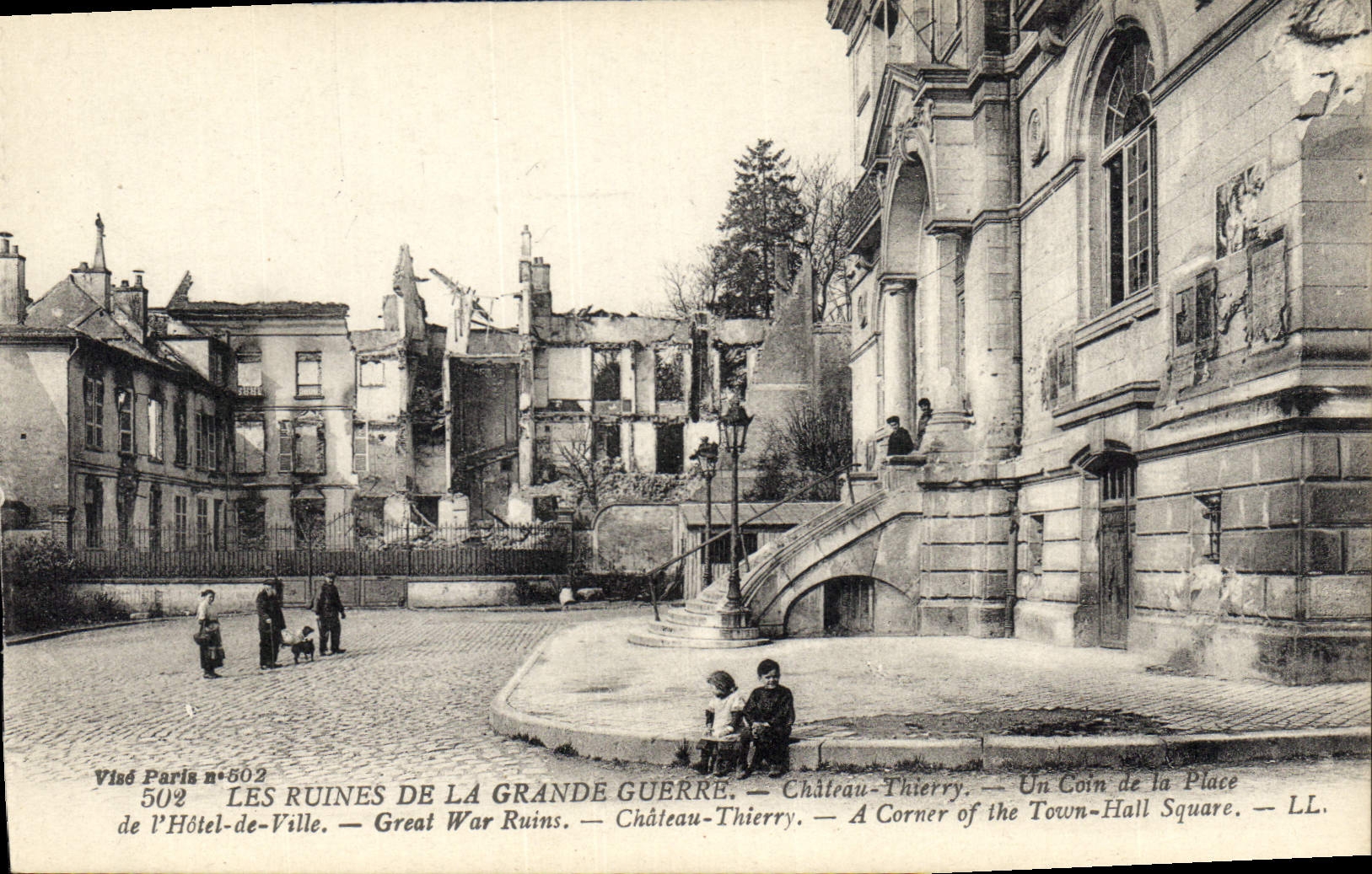 Château-Thierry — Les ruines de la Grande Guerre — Hôtel-de-Ville — Visé Paris n°502