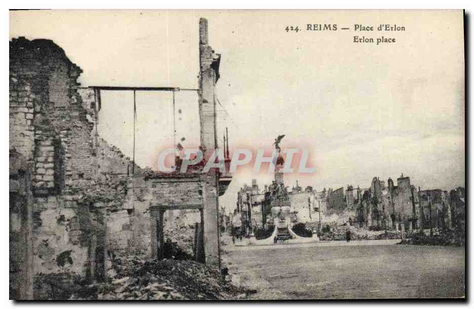 Reims — Place d'Erlon — Publisher E. Jouinard, no. 424
