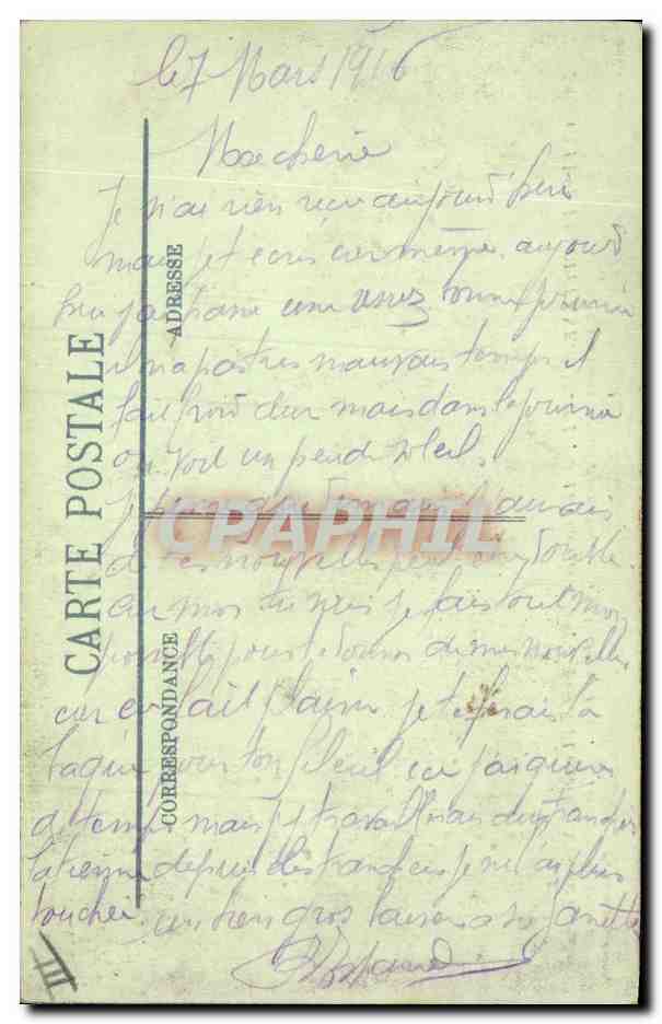 Reims — Rue de l'Université — Zerstörte Kaufhäuser Gillet-Lafont — Foto von M. Lavergerne — Rückseite