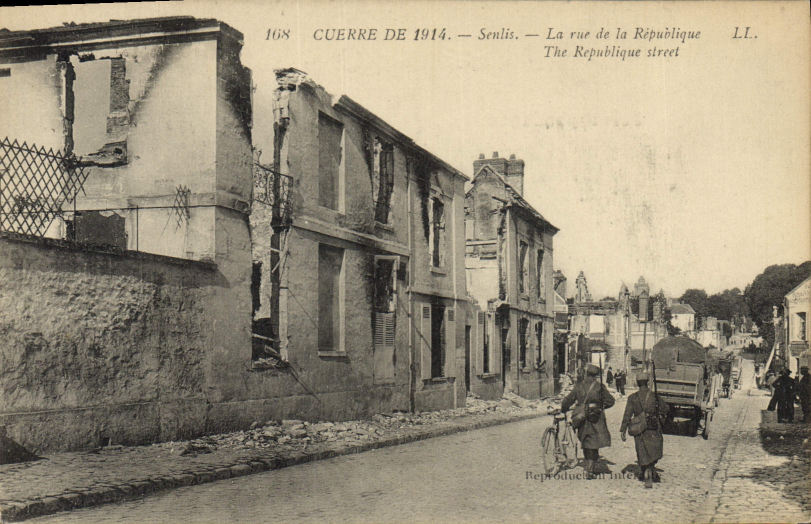 Senlis — Rue de la République after the 1914 war — LL. n°168