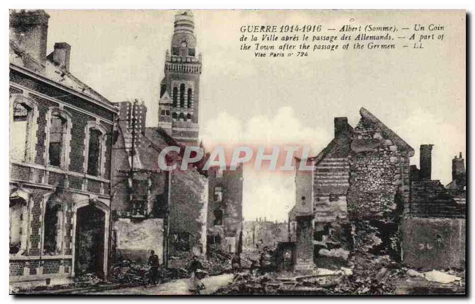 Albert (Somme) — Vue après passage des Allemands — Vise Paris n° 794