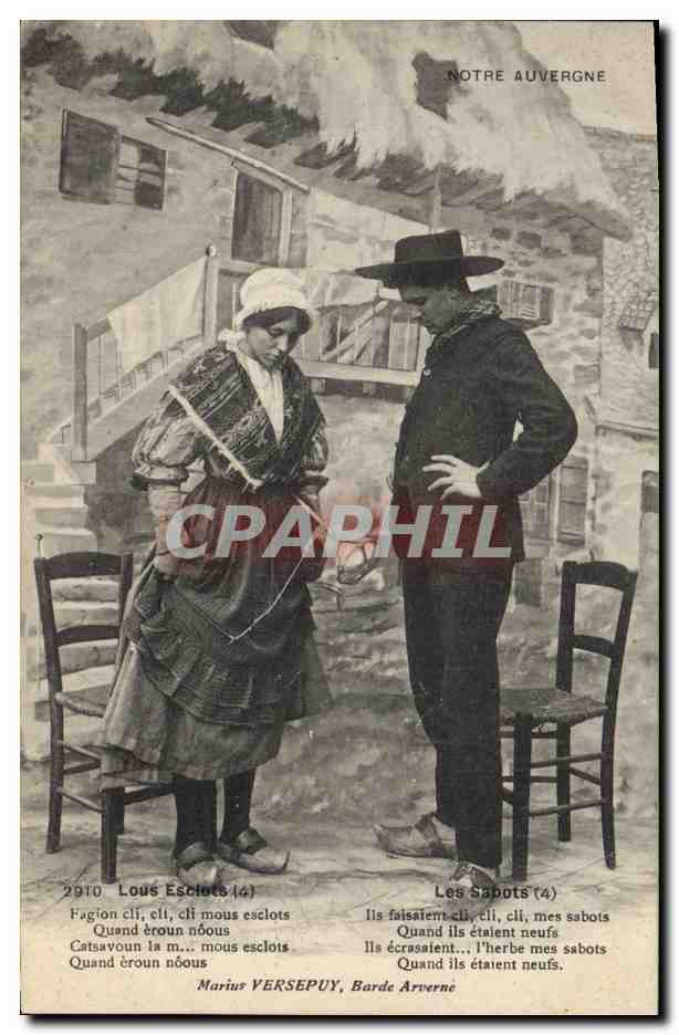 CPA Folklore Auvergne 