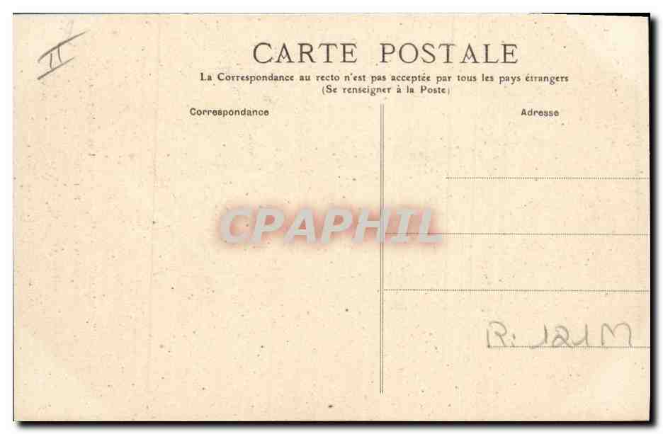 CPA Folklore Auvergne  — Verso