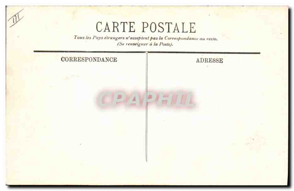 CPA Folklore Auvergne La bourree — Verso