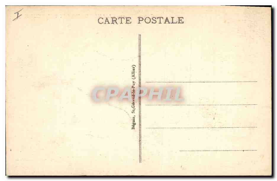 CPA Folklore Auvergne La bourree — Verso