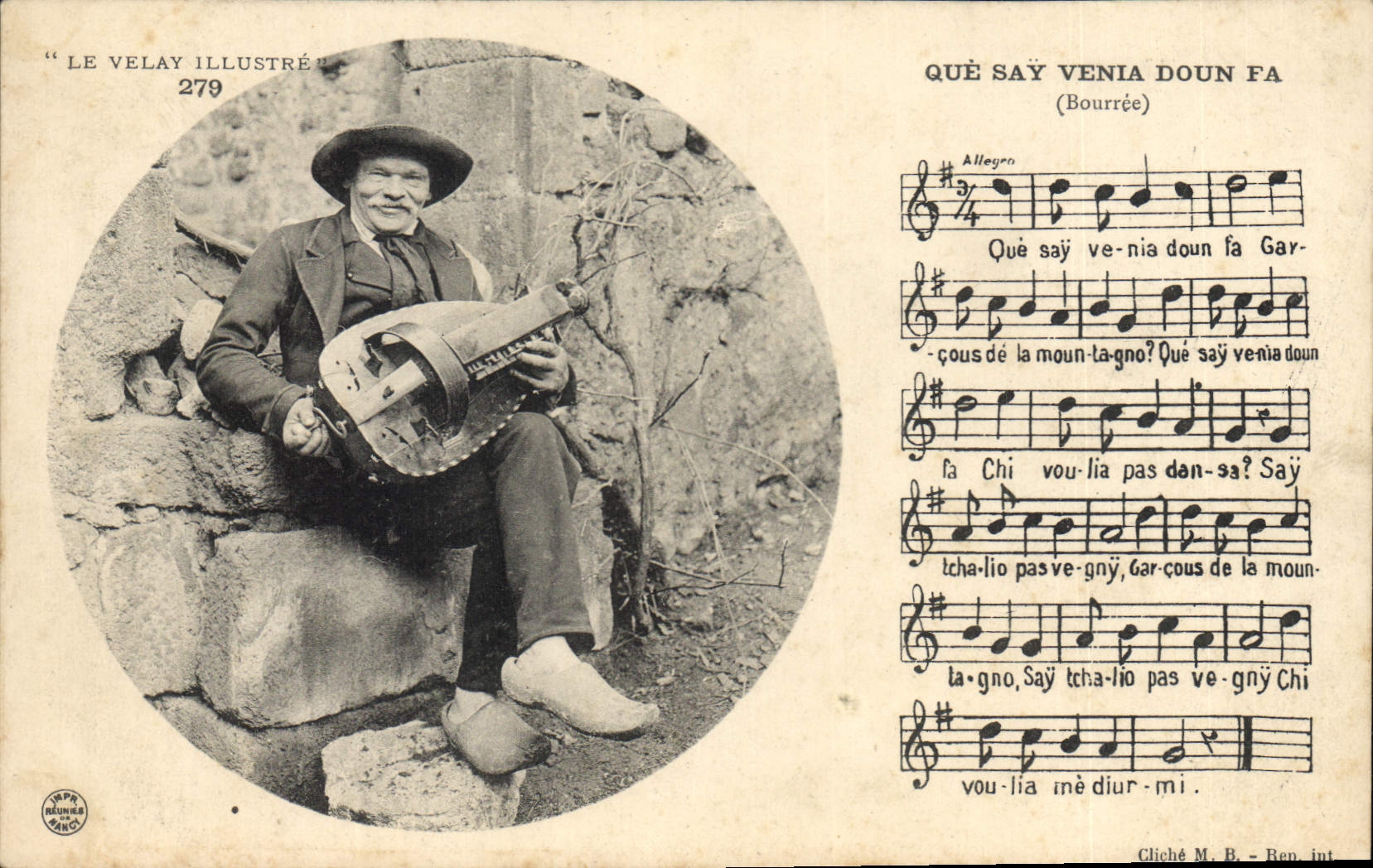 CPA Folklore Le Velay 