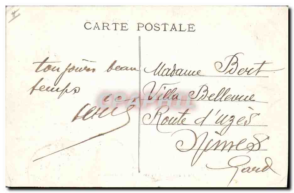 CPA Folklore Boubonnais La bourree — Verso