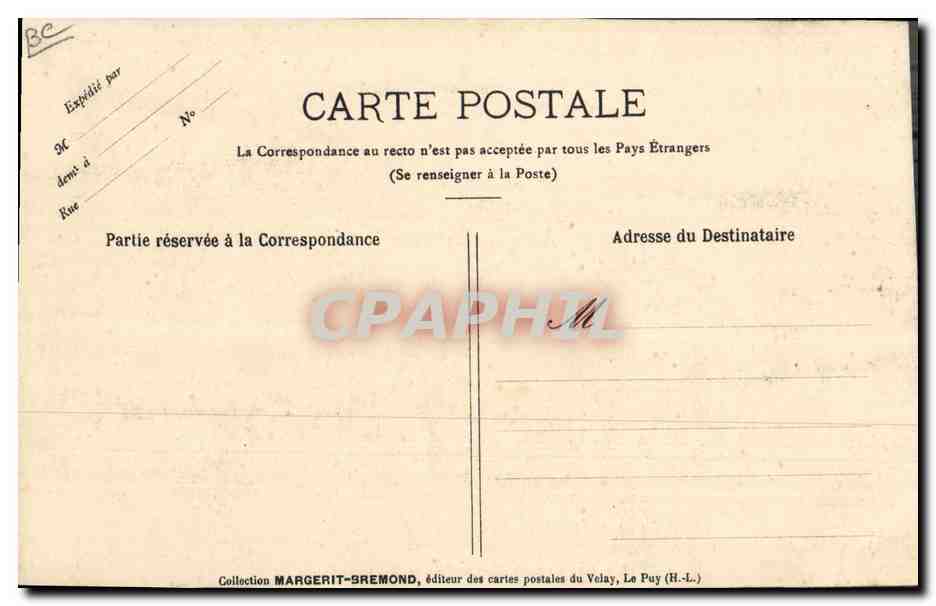 CPA Folklore Auvergne Un groupe de dentellieres Auvergnates — Verso