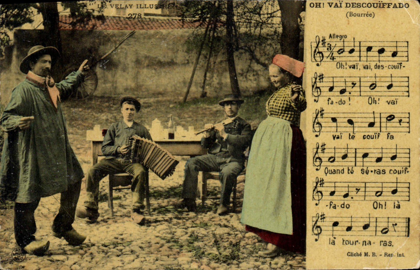 CPA Folklore Le Velay 