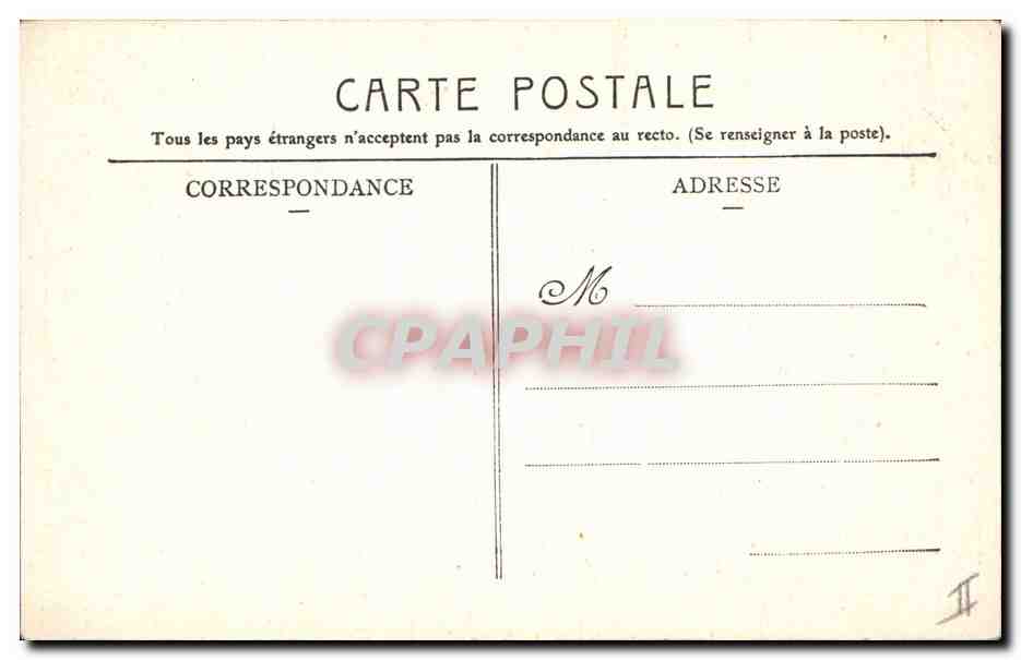 CPA Folklore Auvergne Hirondelles — Verso