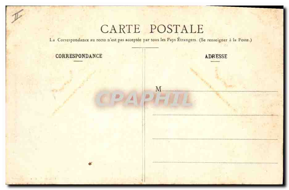 CPA Palais de justice Narbonne — Verso
