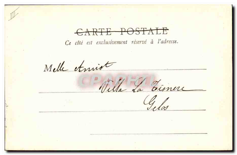 CPA Palais de justice Nice — Verso