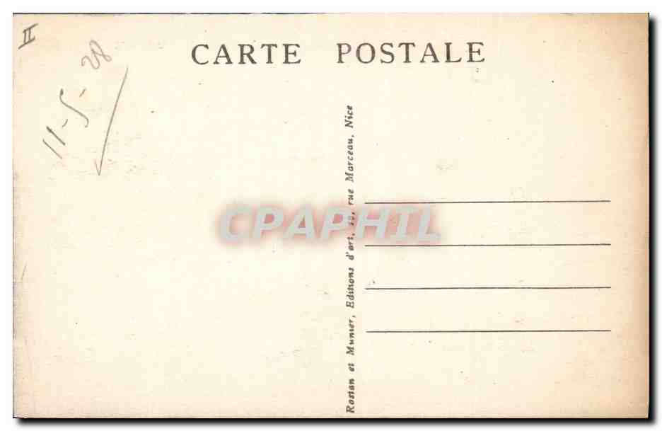 CPA Palais de justice Nice — Verso