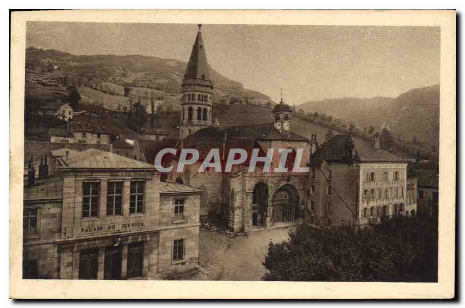 CPA Palais de justice Eglise de Nantua