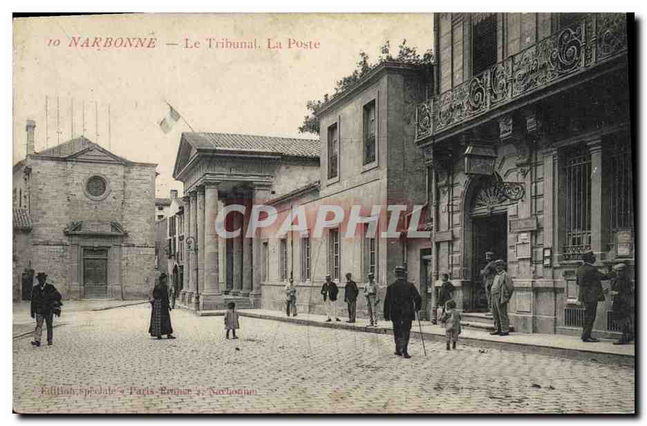 CPA Palais de justice La Poste Narbonne