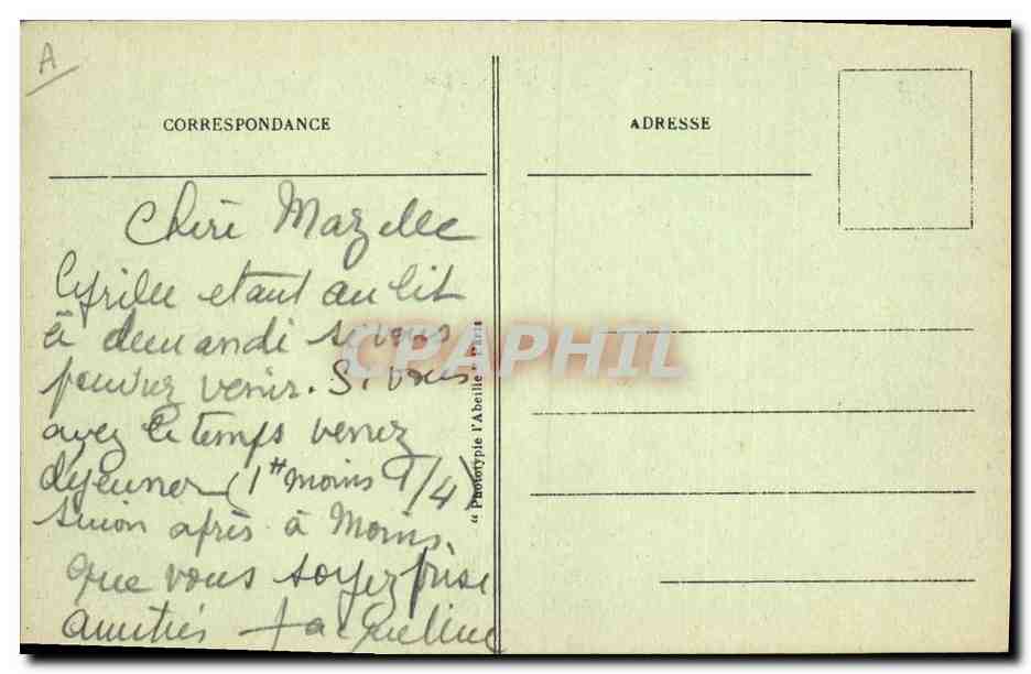 CPA Palais de justice Neuilly sur Seine La Justice de Paix et la rue de Chartres — Verso