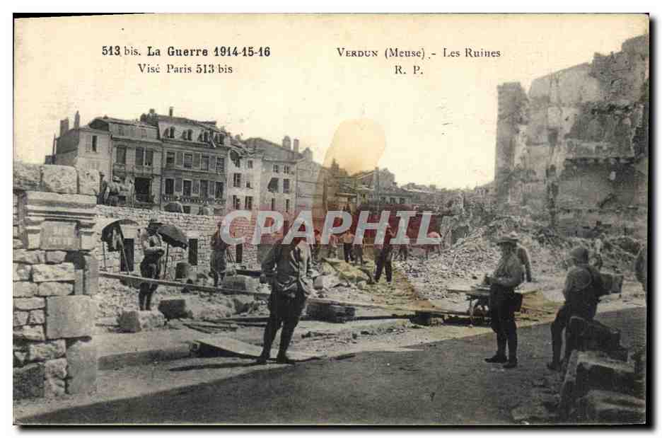 Verdun (Meuse) — Les Ruines — Visé Paris 513 bis
