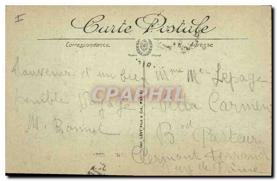 CPA Militaria Arras l'hotel de ville et le beffroi  — Rückseite