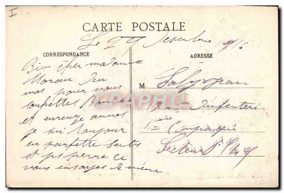 CPA Militaria Pont a Mousson Maison bombardee — Rückseite