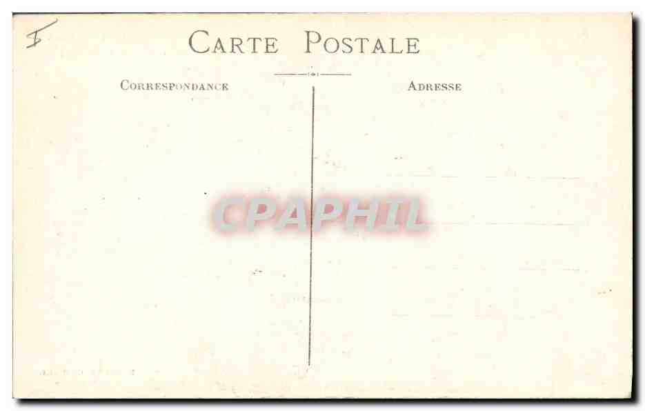 Hôtel du Nord — Senlis — Guerre 1914. Maisons détruites. — Éditions Durelau, Imp. Provence, Marseille. — Rückseite