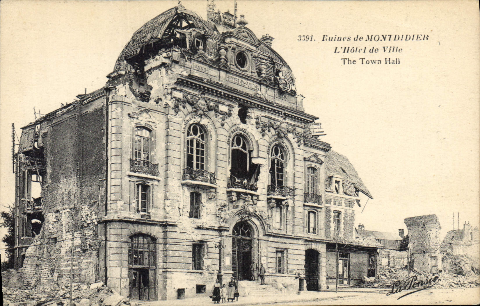 Ruines de MONTDIDIER — L'Hôtel de Ville — La Tensie, n°3391