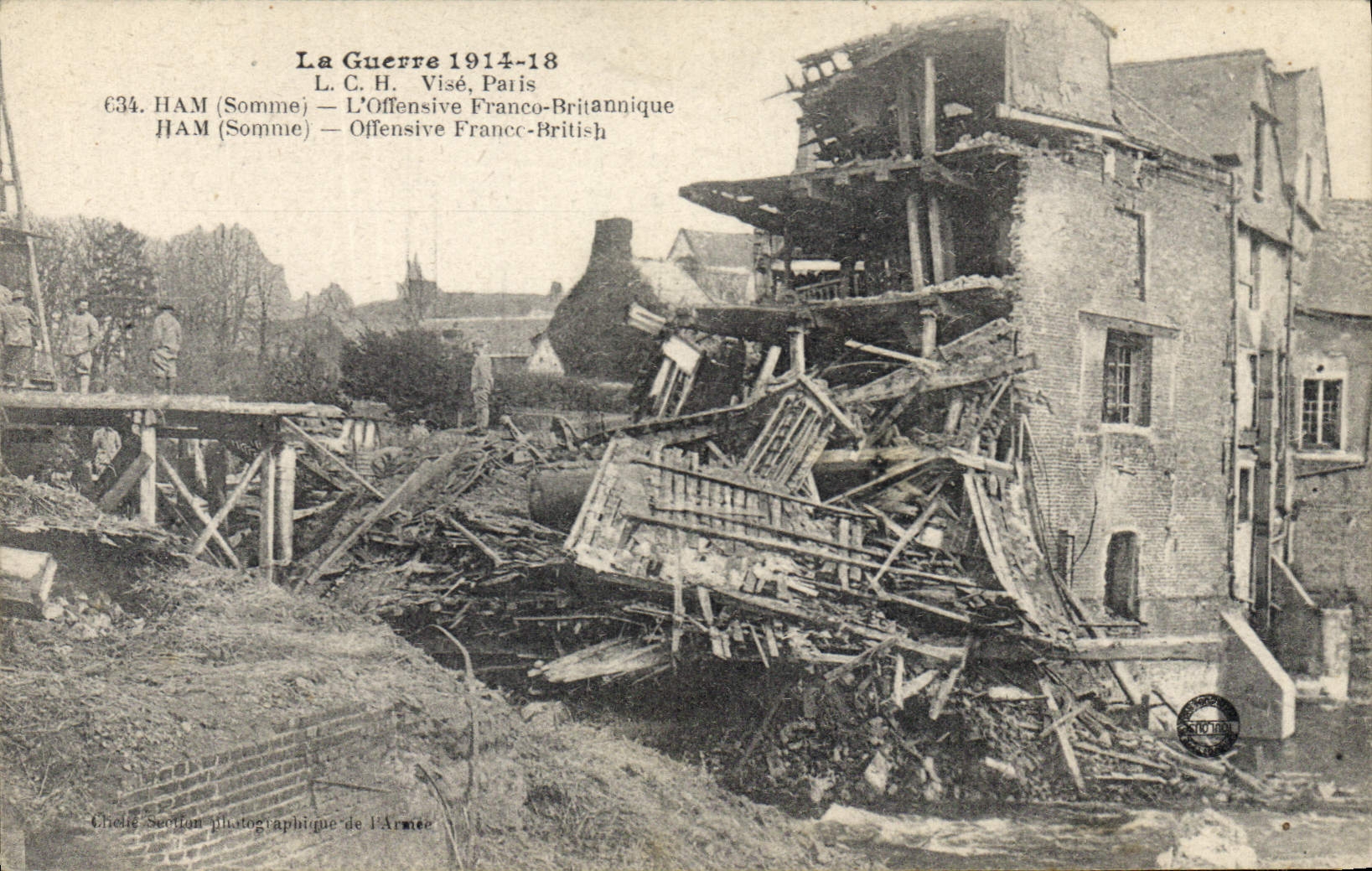 Ham (Somme) — L'Offensive Franco-Britannique — L. C. H. Visé, Paris