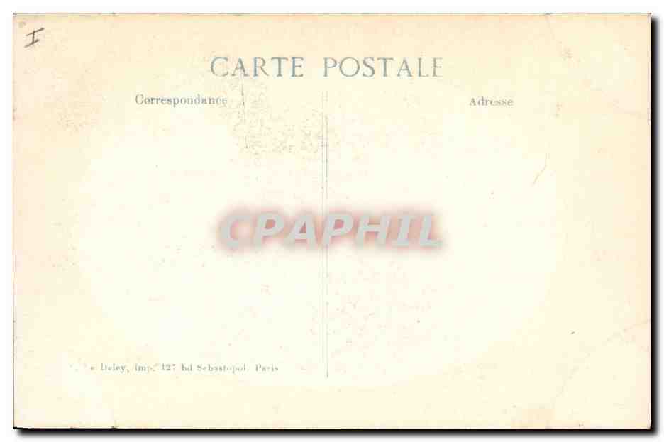 CPA Militaria Ypres Hotel de ville et Halles — Rückseite