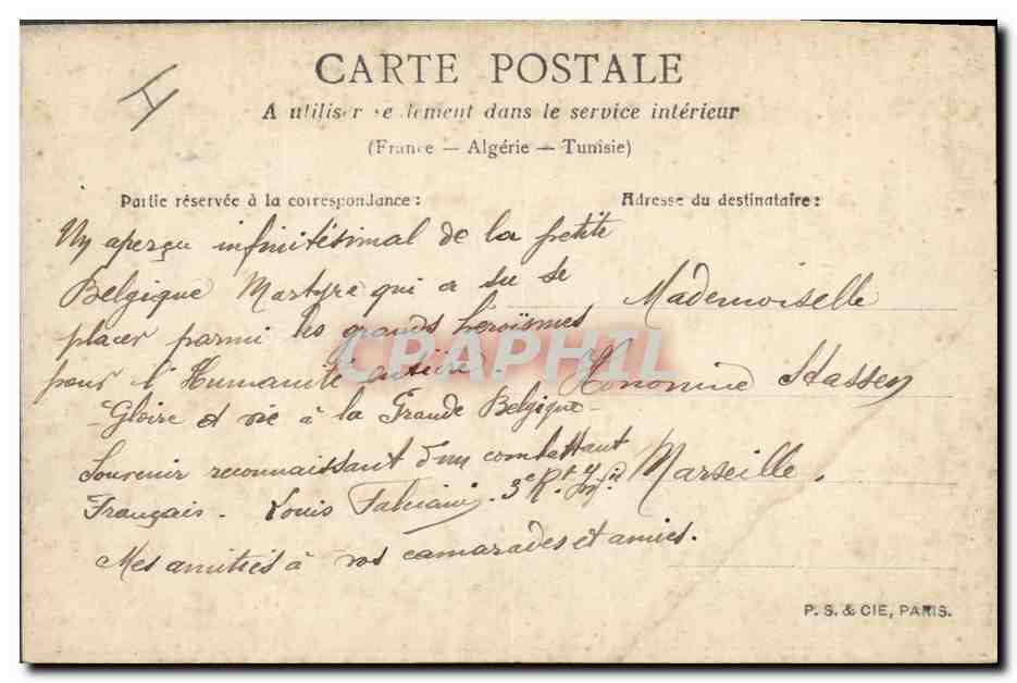 CPA Militaria Ramscapelle L'eglise bombardee La mise au tombeau — Rückseite