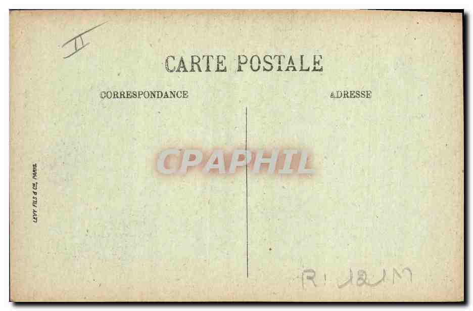 CPA Folklore Auvergne La Bourree — Verso