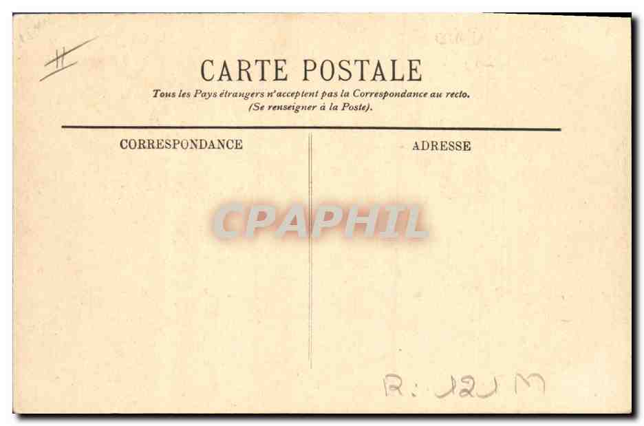 CPA Folklore Auvergne La Bourree — Verso