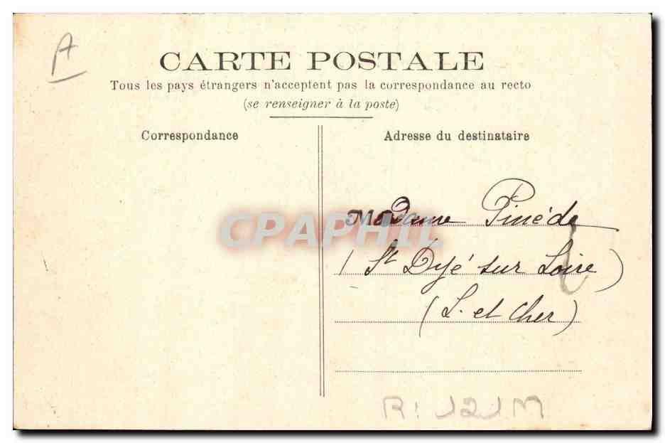 CPA Folklore La rentree du paturage Vaches Moutons — Rückseite