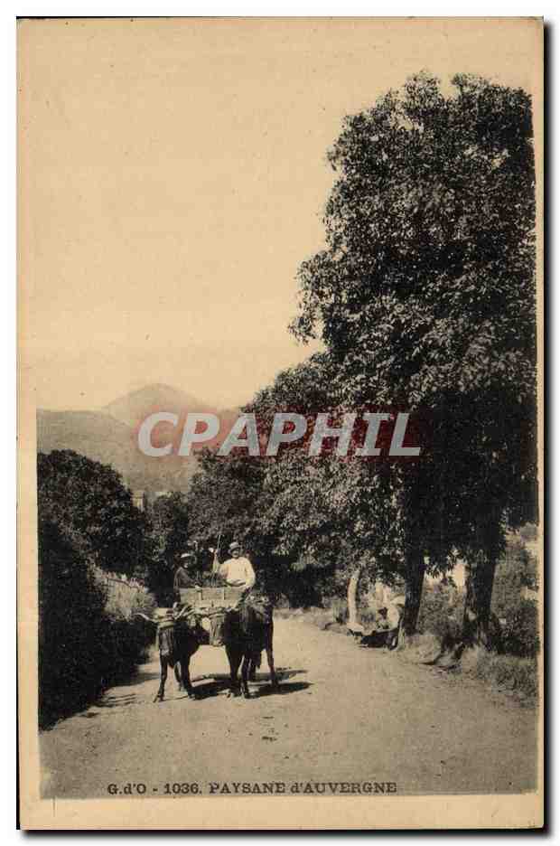 CPA Folklore Paysanne d'Auvergne 