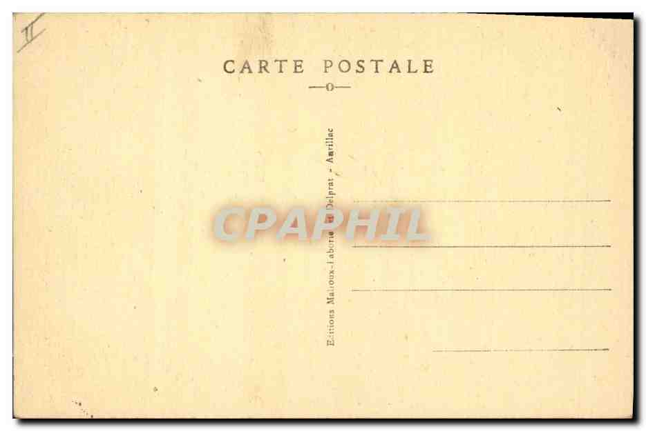 CPA Folklore Auvergne La bourree Le croisement — Verso