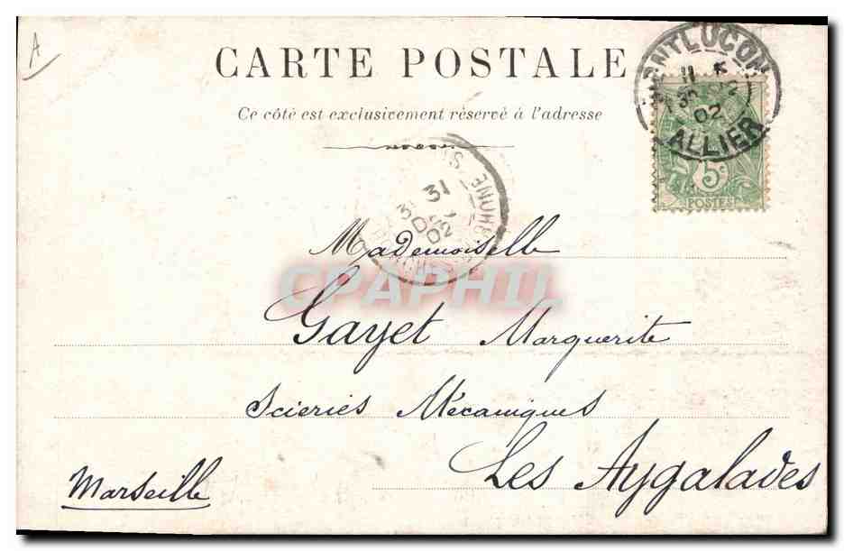 CPA Folklore Montlucon Petite Bourbonnaise Enfant — Verso