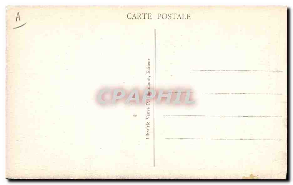 CPA Folklore Jeune Bourbonnaise des environs de Montlucon — Verso