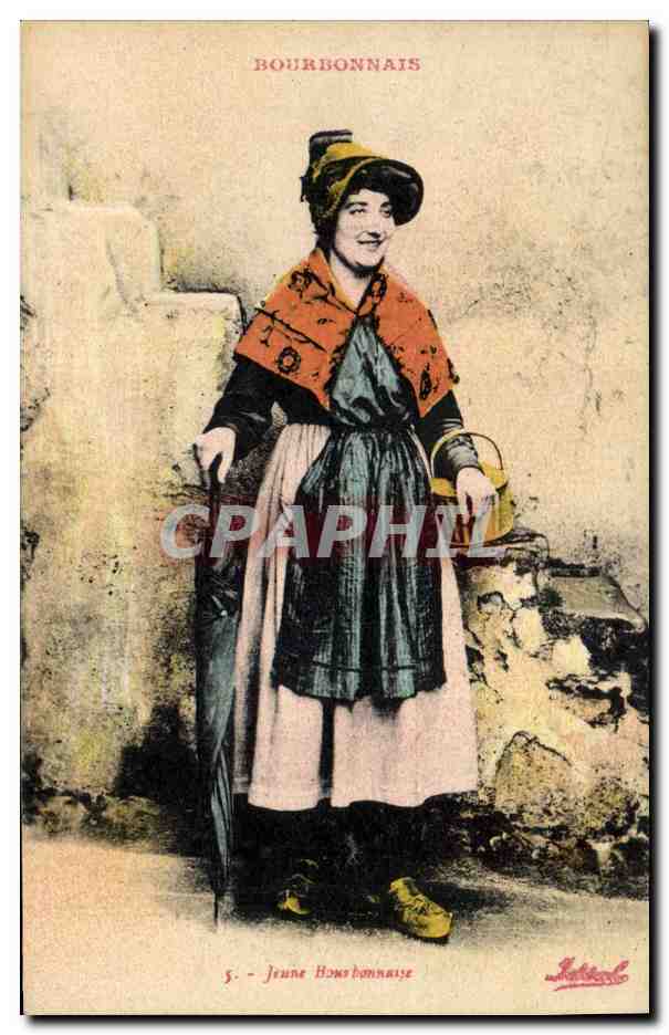 CPA Folklore Jeune Bourbonnaise
