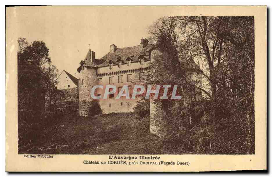 CPA Chateau de Cordes pres Orcival Auvergne
