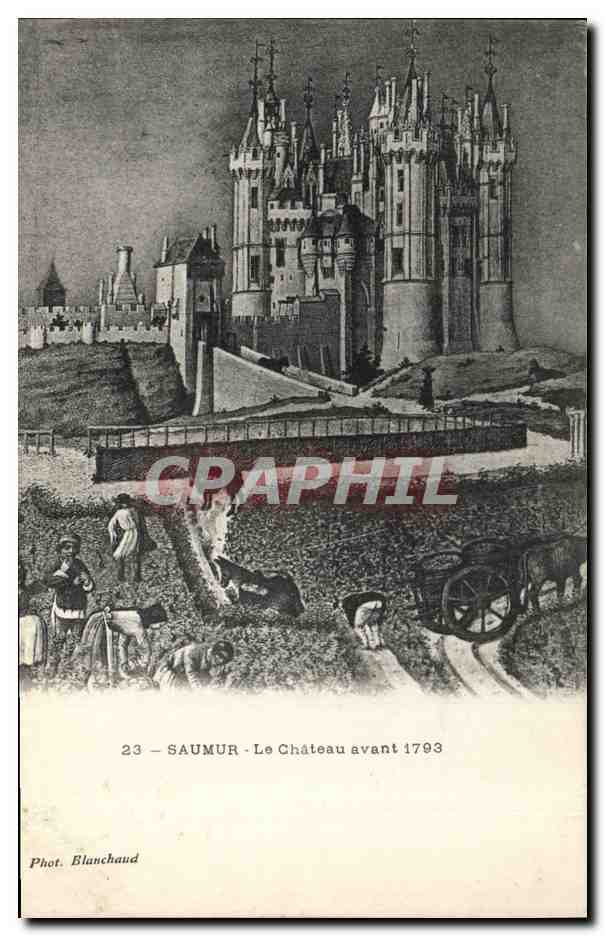 CPA Chateau avant 1793 Saumur