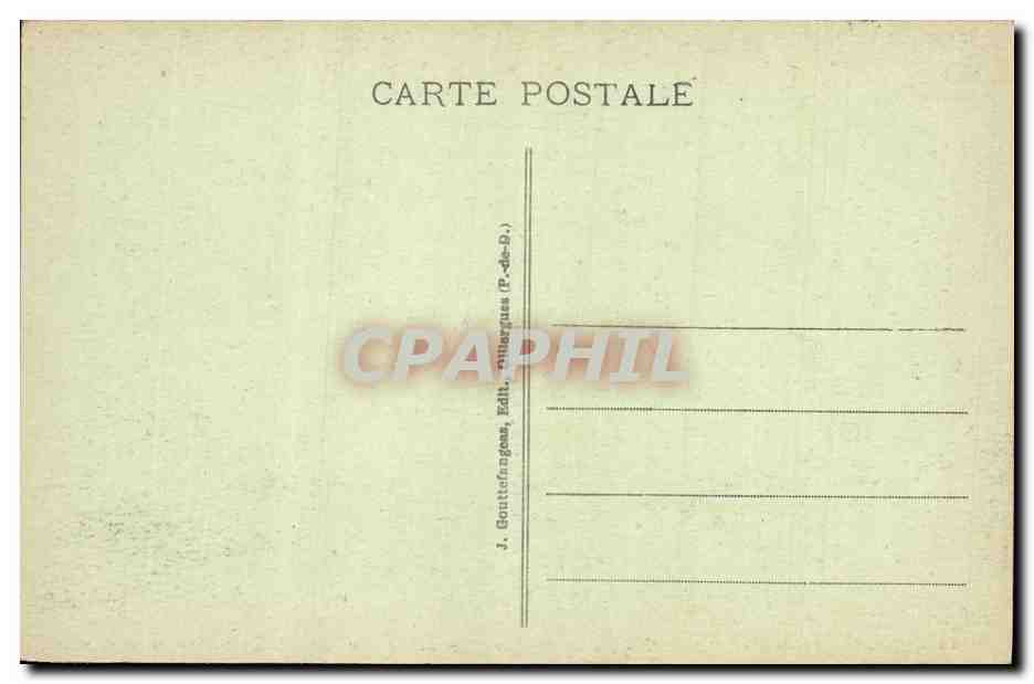CPA Chateau de Murols La salle des Chevaliers et le cloitre — Rückseite